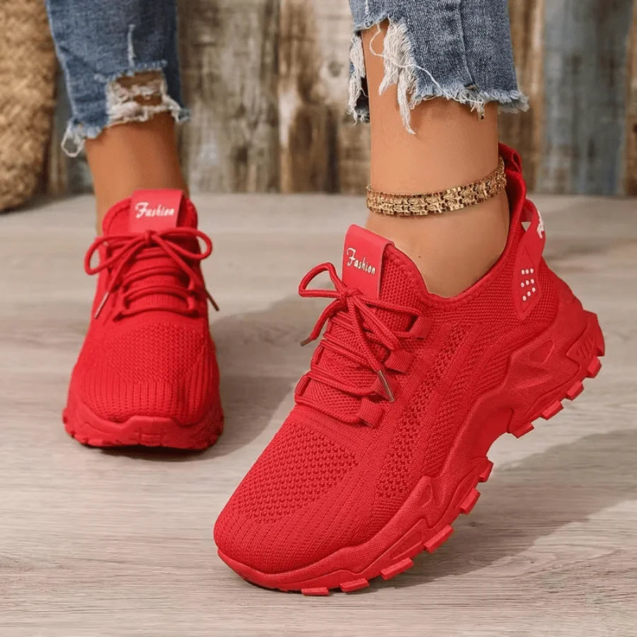 Air Cushion Wedge Knit Sock Sneakers for Women Breathable/Lightweight Non Slip Comfort Casual Walking Athletic Shoes