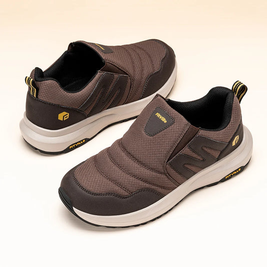 FitVille Men's Shoes Wide Width Slip On Hiking Comfortable Loafers/Go Walking and Trekking Trails  Sneakers with Arch Support