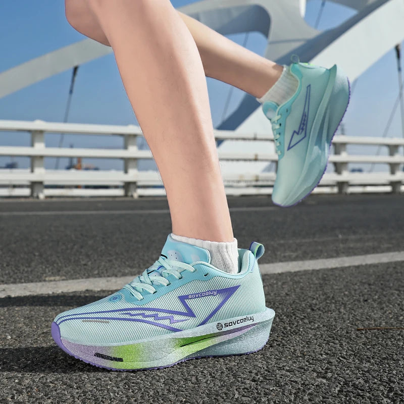 Running Shoes Carbon Marathon Men Sports Breathable/Lightweight Women's Comfortable Athletic Nonskid Sneakers