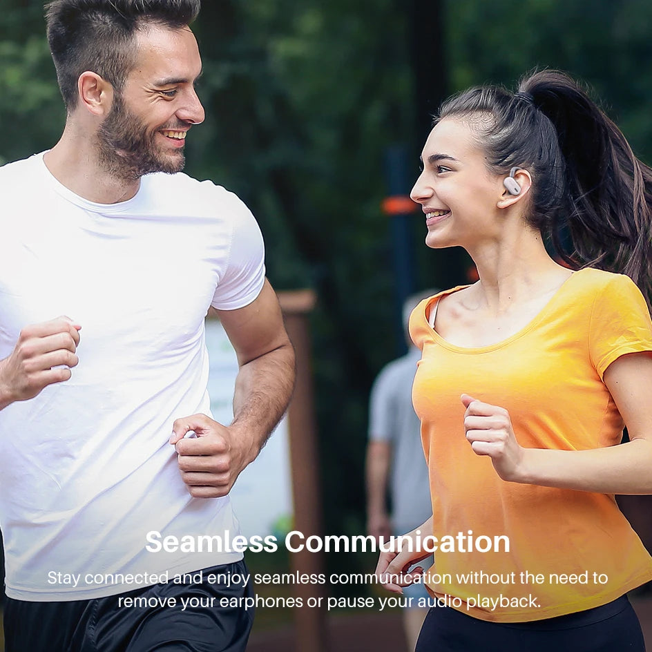 Refurbished TOZO Open Ear Hooks Headphones OWS Wireless Bluetooth/5.3 Earphones Earbuds Adjustable Music Sport HiFi Stereo Sound