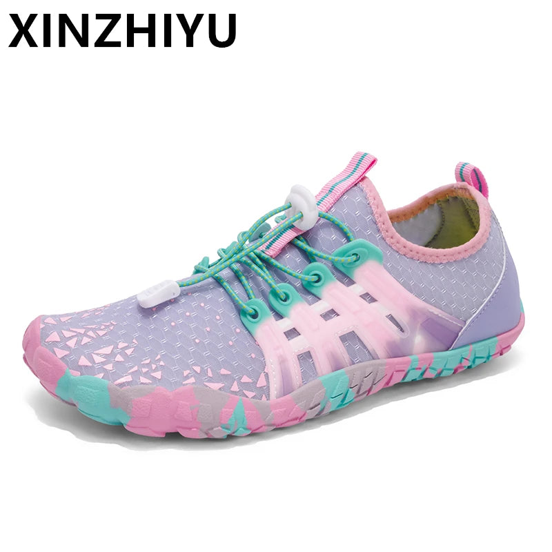 Water Shoes Women Five Fingers Swimming Barefoot Summer Outdoor/Upstream Wading Aqua Sneakers Quick Dry Non-slip Shoe