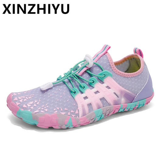 Water Shoes Women Five Fingers Swimming Barefoot Summer Outdoor/Upstream Wading Aqua Sneakers Quick Dry Non-slip Shoe