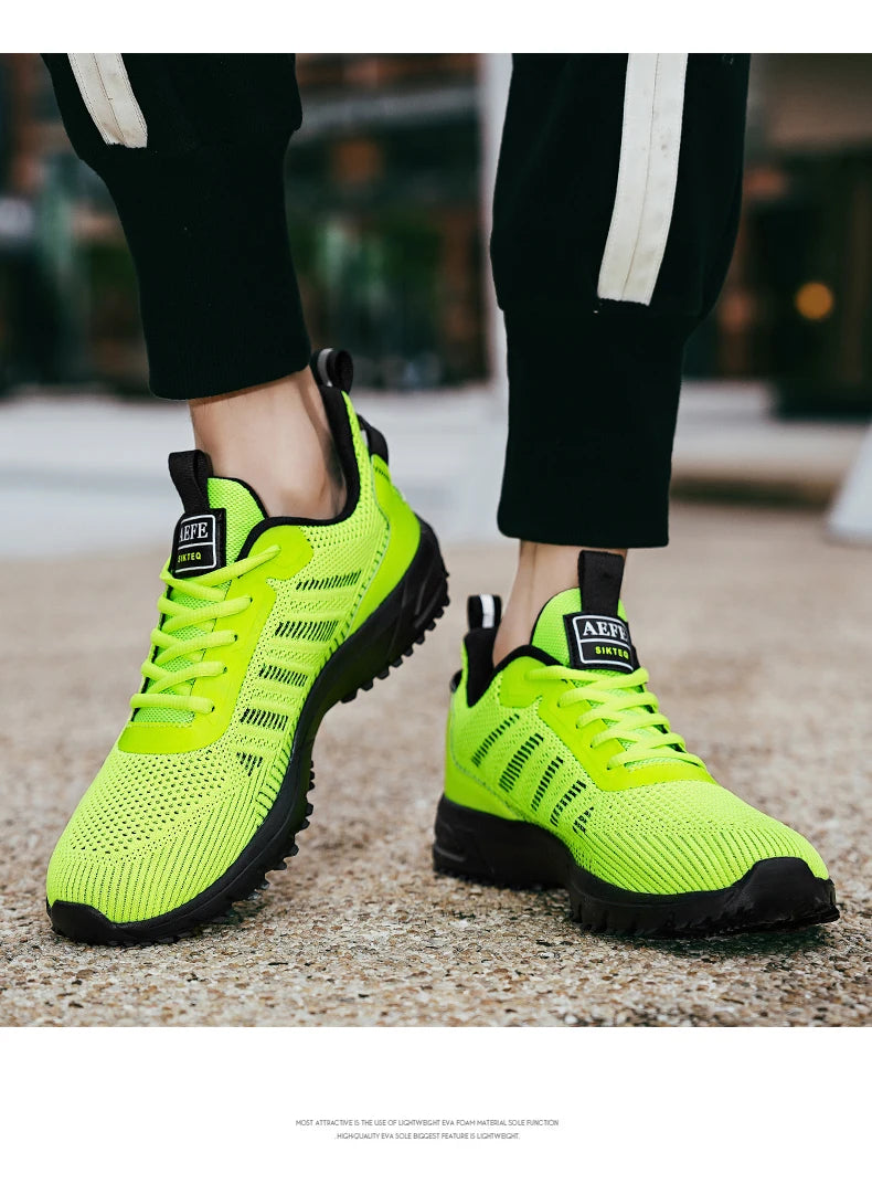 New Men Running Shoes Breathable Outdoor Sports Shoes/Lightweight Sneakers for Men Comfortable Athletic Training Footwear