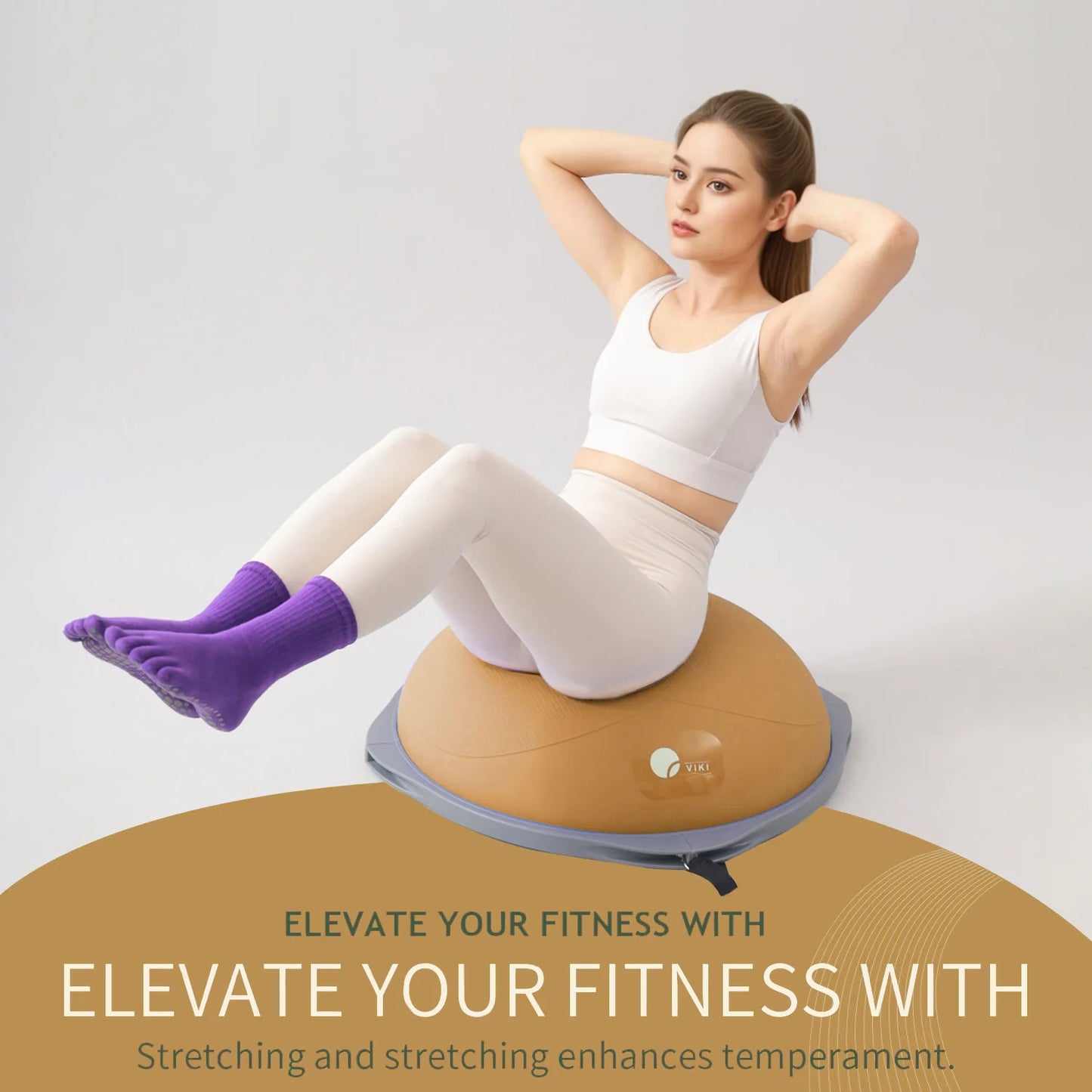 workout equipment for home balancing ball half ball balance trainer core training equipment 27.5 inch Yoga Exercise Ball