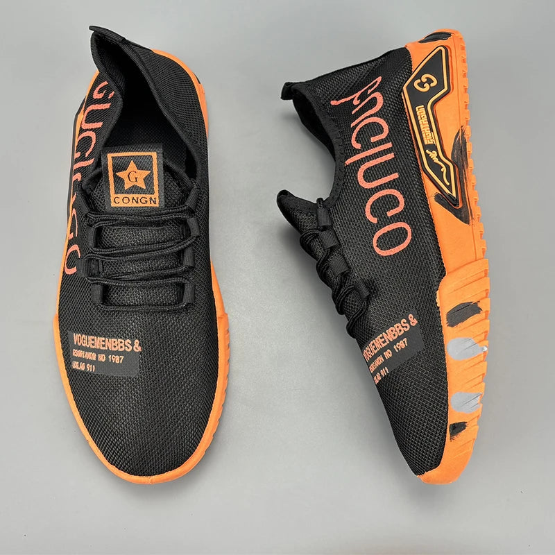 Men's lightweight sports shoes summer new breathable mesh/versatile men's shoes anti slip soft sole running shoes men's sneakers