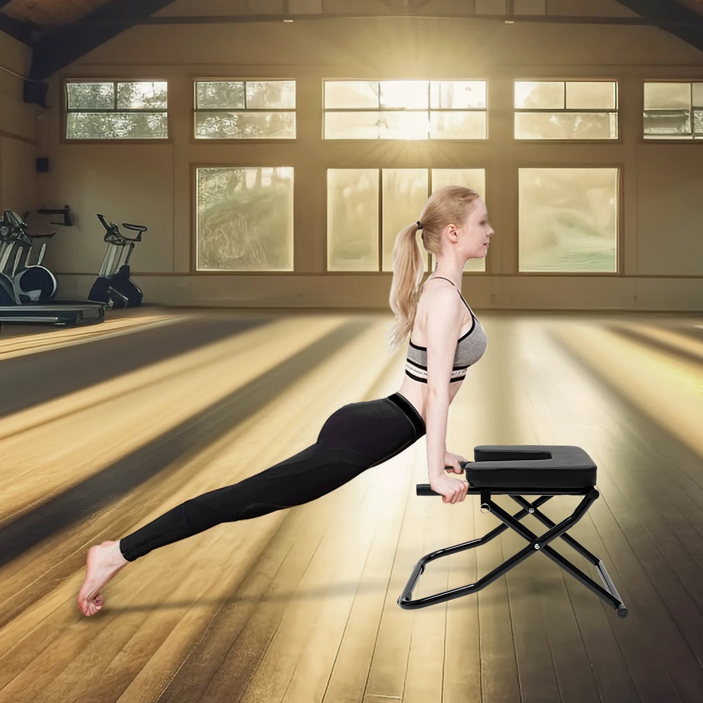 Yoga Inversion Chair Headstand Bench Trainer for Practice/Head Stand Shoulder stand and Strength Training