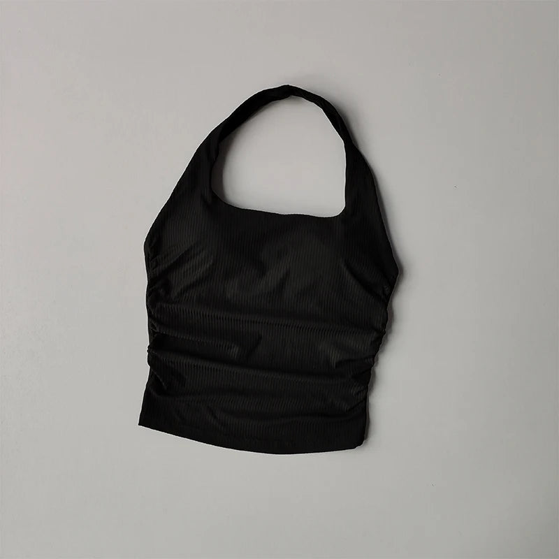 Women's Hanging Neck Sports Vest Sports Bra Integrated Padded Sports Top/Sports Vest Gym Underwear Yoga Bra Top
