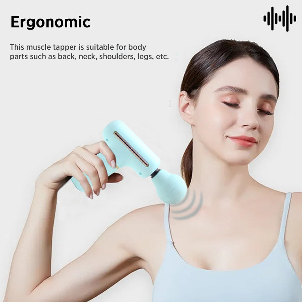 Portable Massage Gun Deep Tissue Muscle/Electric Massager Pain Relief For Body Neck