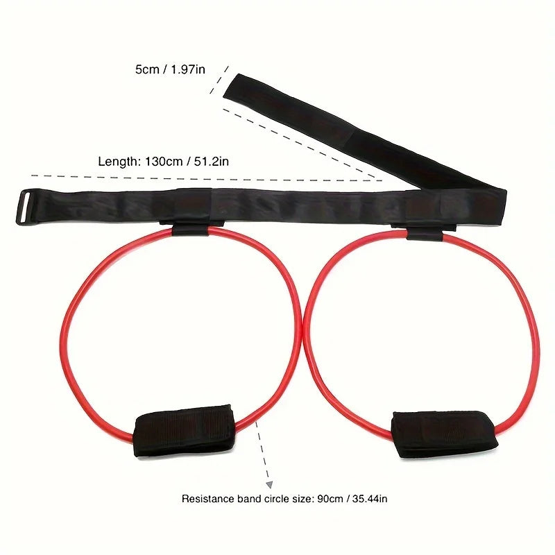 Yoga Leg Slimming and Butt Lifting Elastic Traction Belt for Hip/Fitness and Butt Lifting Stretch Resistance Belt Elastic Rope
