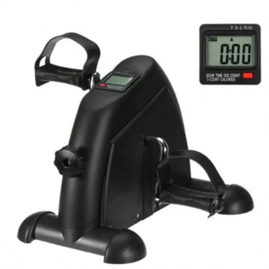 Mini Exercise Bike, Under Desk Bike Pedal Exerciser Portable Foot Cycle/Arm & Leg Peddler Machine With LCD Screen Displays
