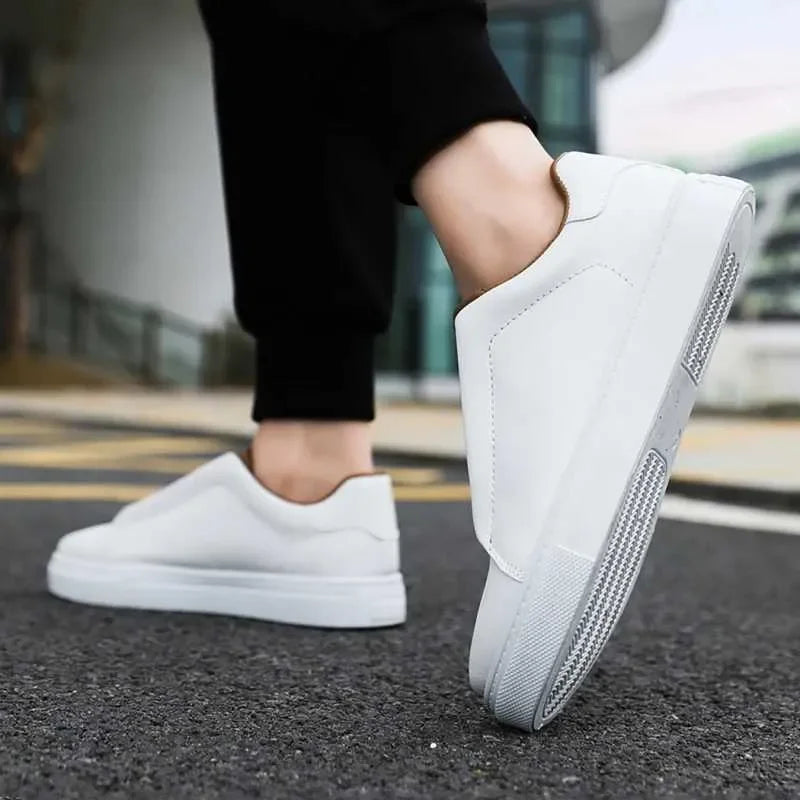 Classic Casual Big Size 48 Fashion White Sneakers Man/Leather Designer Platform Flats Men's Skateboard hot Shoes