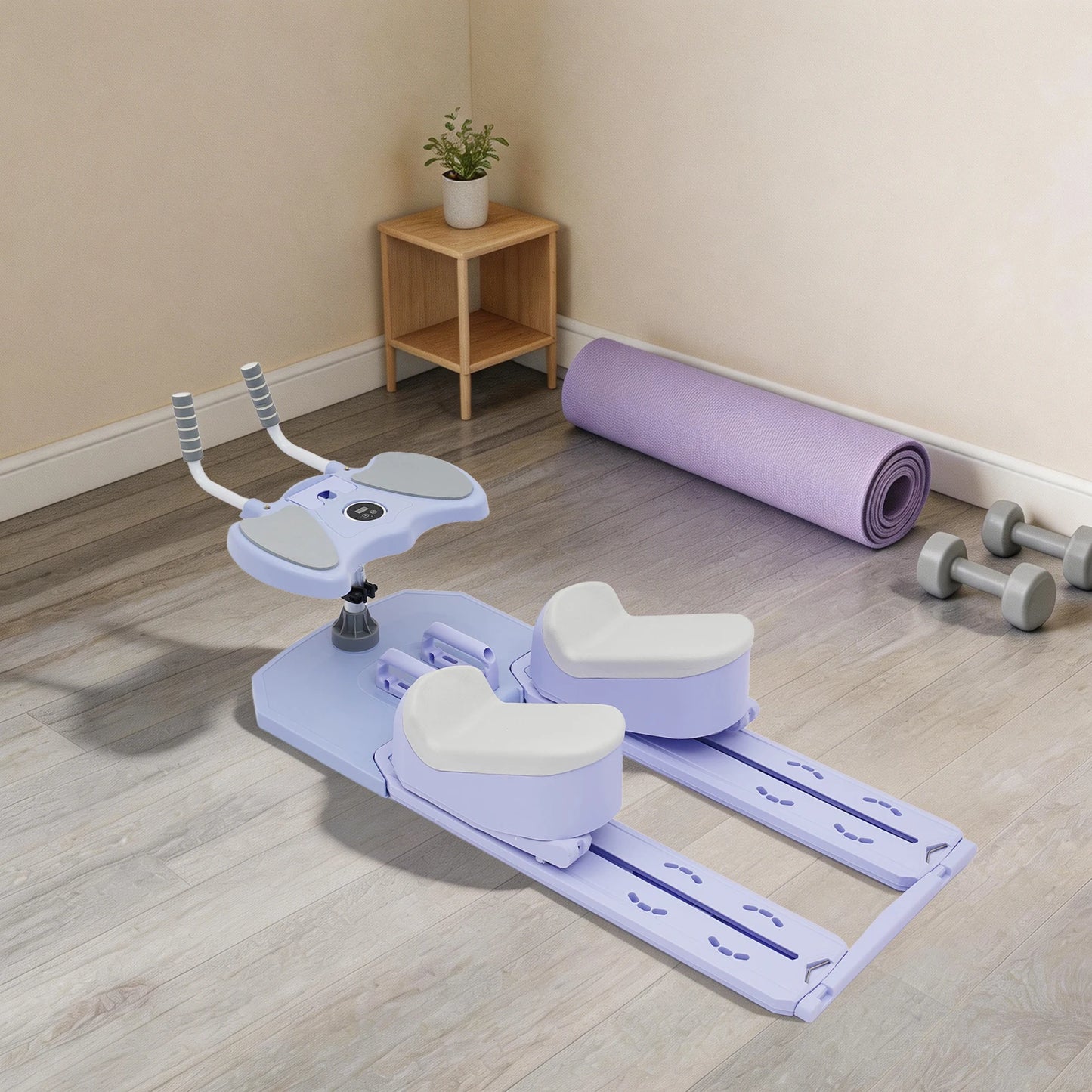 Multifunctional Full Body Trainer, 6-in-1 Core Strength Trainer/Leg Back Exerciser with Timer for Small Home Gym Work Out Machine