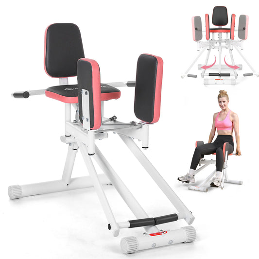 WARMOUNTS Hip Abductor Machine Glute & Thigh Trainer for Women/Adjustable Resistance Band, 300Lbs Weight Capacity for Home Gym