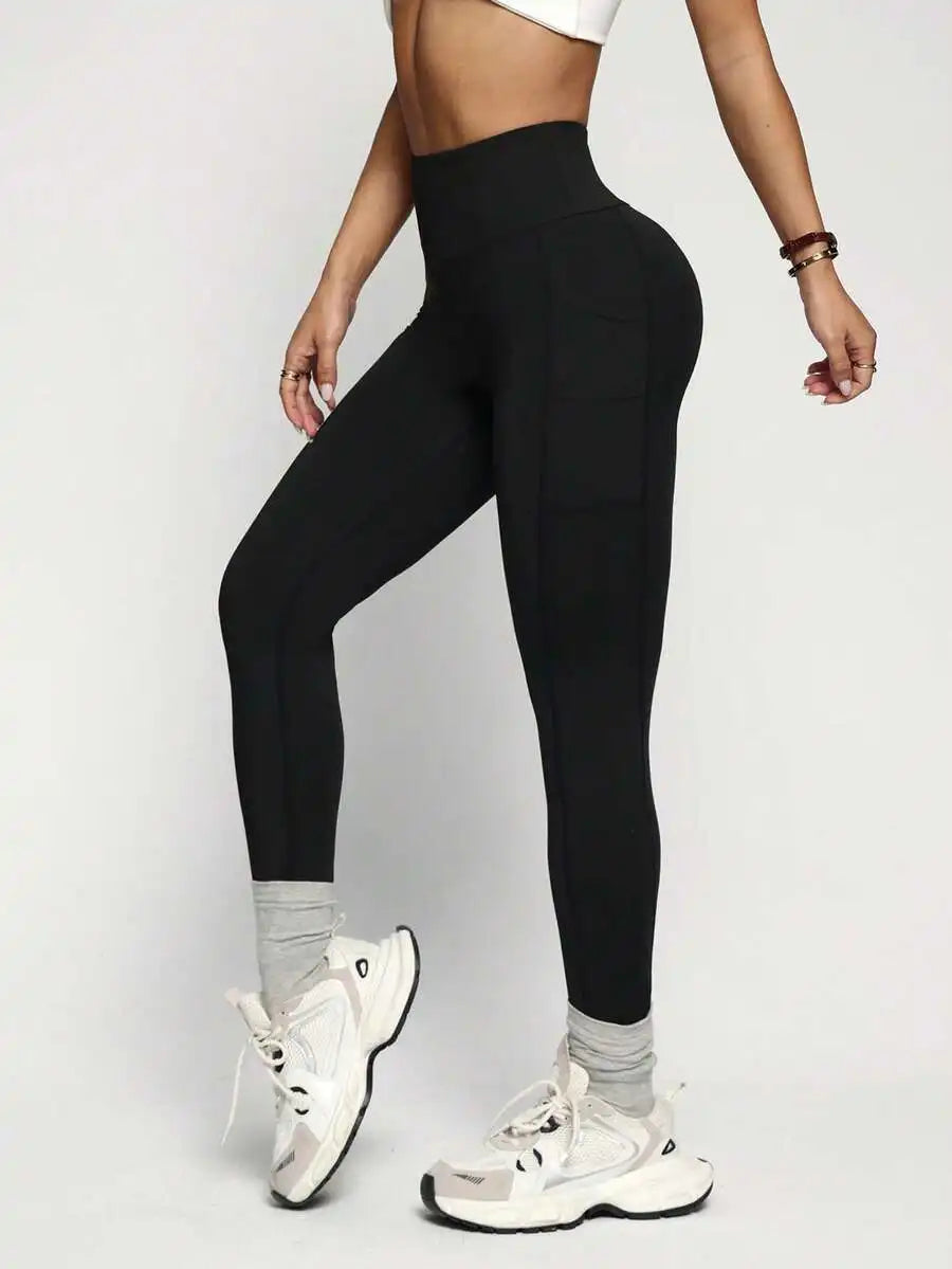 Easithlete Phone Pocket Side/Tummy Control Sports Leggings Yoga Women Pants
