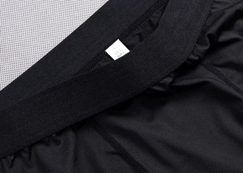 Men's compression sports pants fast drying fitness sports pants/running tight pants training tight pants black