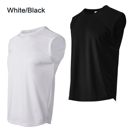 Summer men's outdoor fitness vest solid color top T-shirt/casual sports basketball shirt