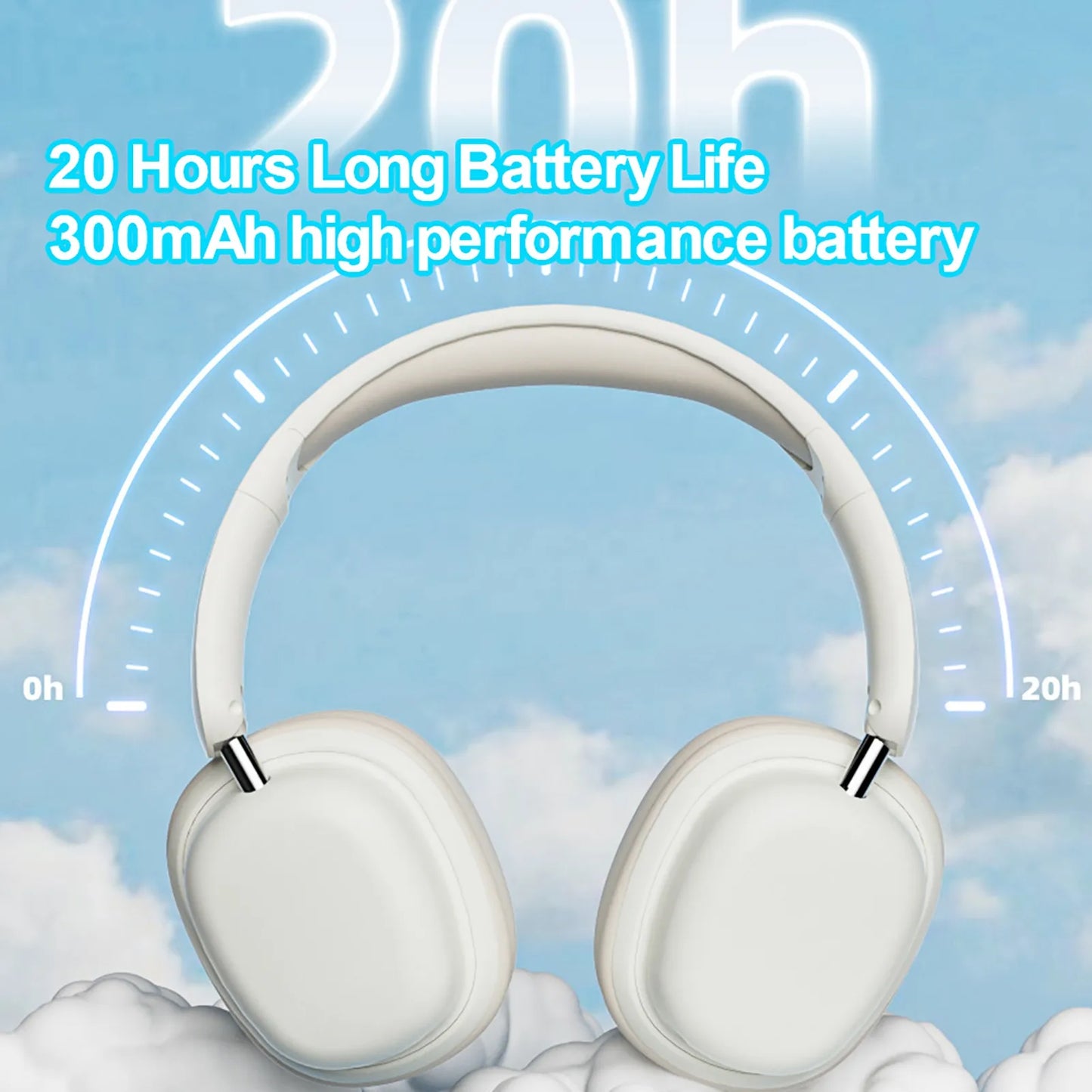 Wireless Gaming Headset Wireless Gaming Headset/T5.3 Over Ear Headphone with Mic 3.5mm Foldable Earphone