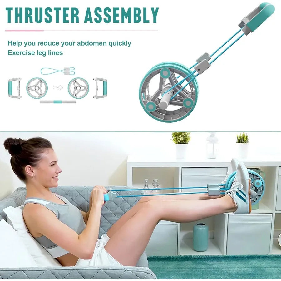 Elevens Ab Roller Wheel for Training Abdomen Core Strength 14-in-1/Exercise Equipment for Abs Workout at Home Gym Fitness Yoga