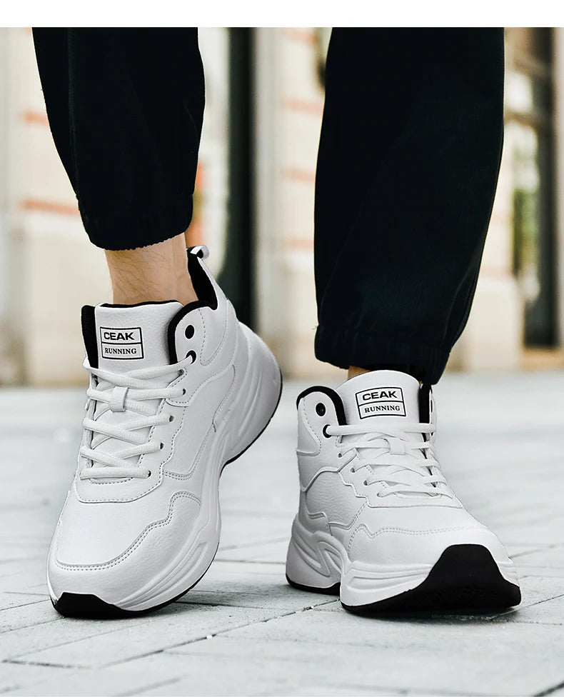 Men's high quality plus size casual sneakers Four seasons soft/sole outdoor breathable running shoes students light sports shoes