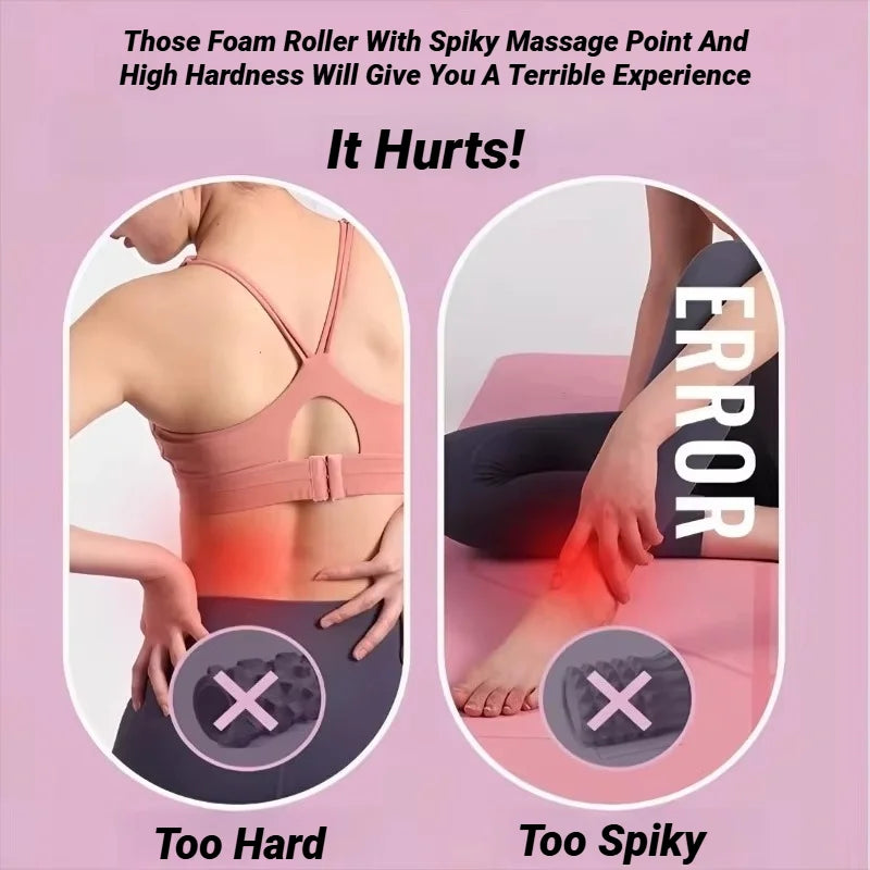 3D Diamond Foam EVA Massage Roller Hollow Yoga Column Fitness Equipment/For Muscle Physiotherapy And Sports Rehabilitation Roller