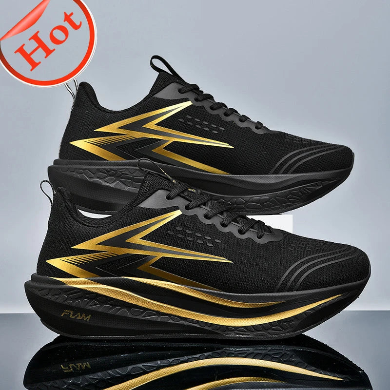 Men Running Shoes Speciality Marathon Sports Shoes Breathable/Lightweight Carbon Board Women's Trend Athletic Sneakers