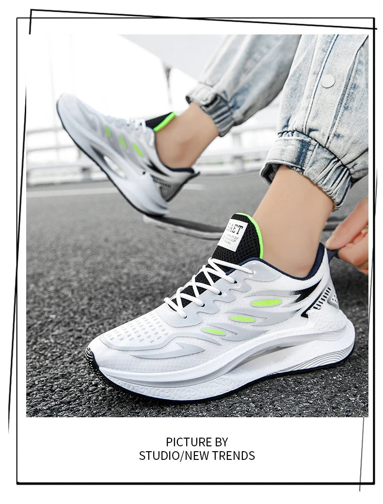 Men's Breathable Sports Shoes Spring New Mesh Casual Fashion/Versatile Trendy Men's Shoes Summer Running Shoes
