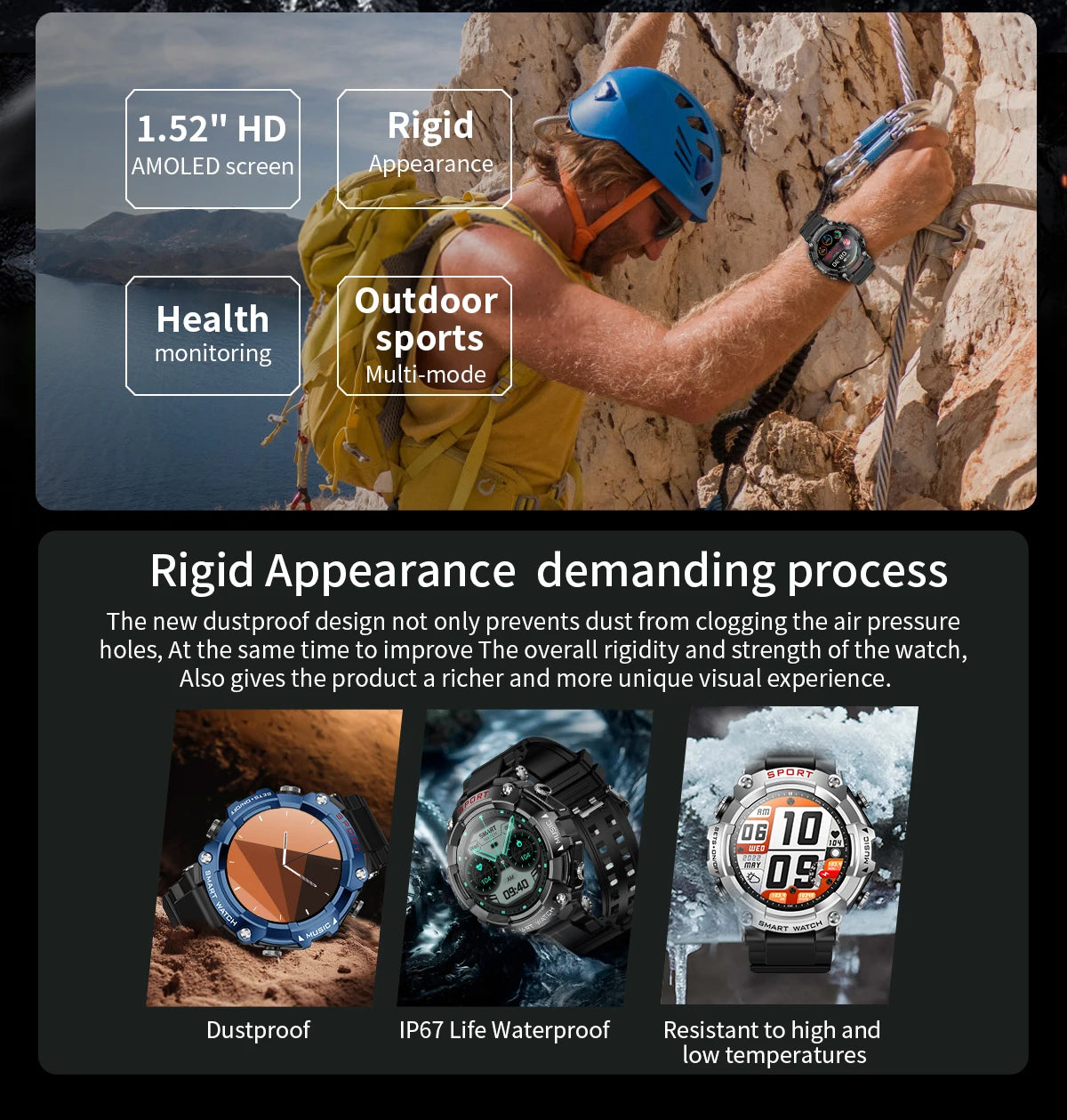 LaNikar Smart Watch AMOLED Display With In-Ear Bluetooth Headset/Heart Rate Blood Pressure Oxygen Saturation Monitoring HD Audio