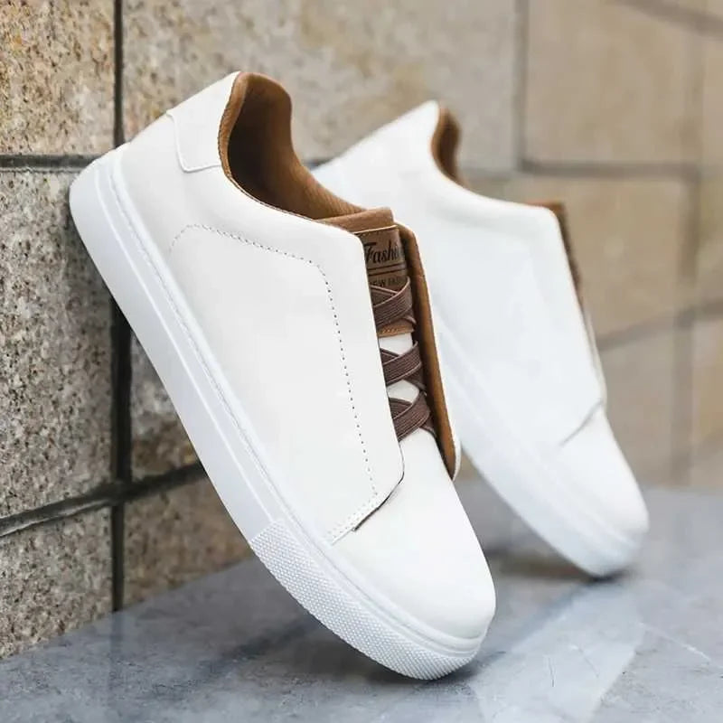 Classic Casual Big Size 48 Fashion White Sneakers Man/Leather Designer Platform Flats Men's Skateboard hot Shoes
