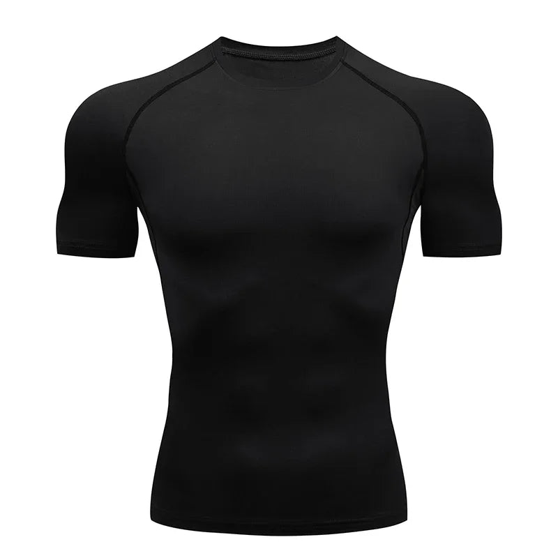 Men Short Sleeve Compression T-Shirt Running Gym/Fitness Sport Tees Male Jogging Athletic Sport Tops