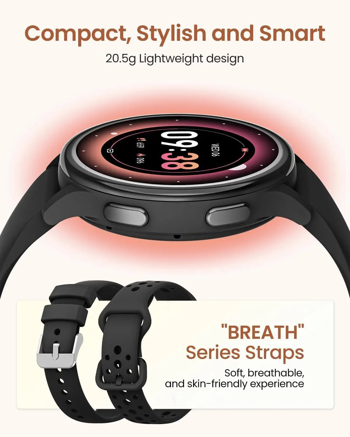 Smart Watches for Women [400+Watch Faces/Calls/Female Health/1.27" Fitness Tracker Smartwatch for iPhone ＆ Android