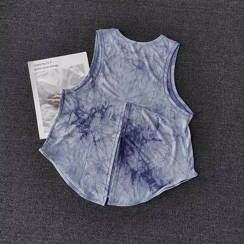 Sports Vest Women's Quick Drying Loose Running T-Shirt Fitness Top/Sleeveless Yoga Shirt Beautiful Back Breathable Mesh T-shirt