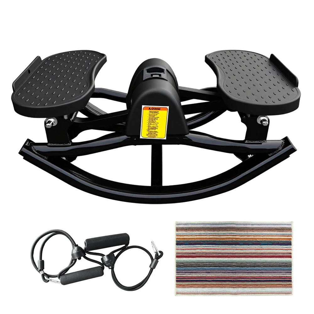 Ye Swing Stepper Machine Easy Home Aerobic Fitness Targets Waist & Legs/in Compact Design Foldable Quiet Family-Friendly