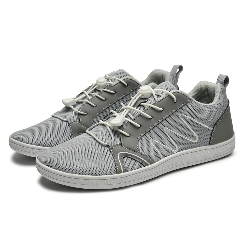 Minimalist Barefoot Shoes Non Slip Cross Trainer Shoes Breathable Wide Toe/Walking Shoes Casual Mesh Sneakers for Outdoor Sports