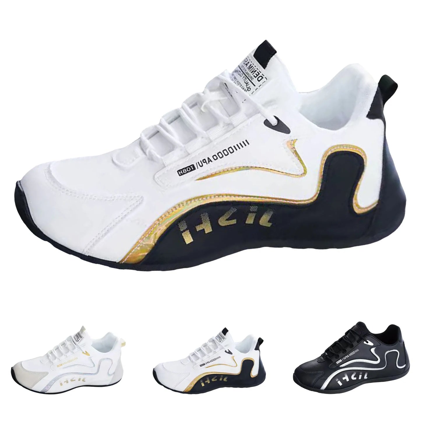 Male Sneakers Men's Shoes Casual New Men's Shoes White Shoes/Fashionable Sports Men's Shoes Leather Shoes