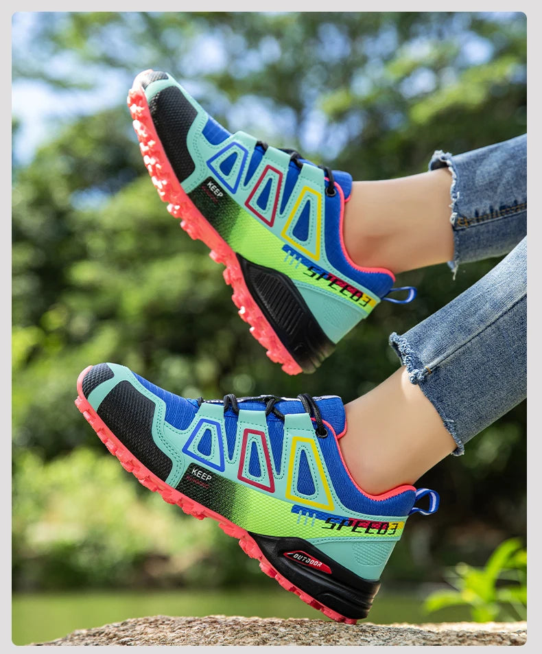 Women's Hiking Shoes Waterproof Outdoor Sports Shoes Women's Walking/Travel Sports Shoes Bicycle Sports Shoes Running Shoes