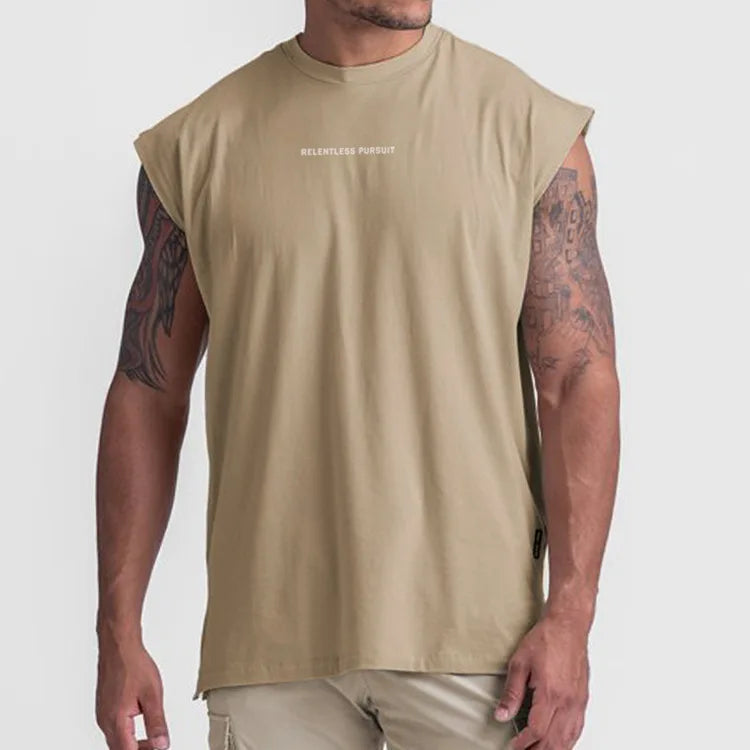 Men's Summer Casual Tank Top Gym Fitness Quick Dry Running/Sleeveless Shirt Sports Vest Undershirt Male Bodybuilding Clothing