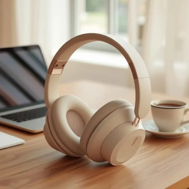 Bluetooth Headphones Wireless Headset Over Ear Foldable/Portable Fashion Aesthetic Design With 24H Long Battery Life
