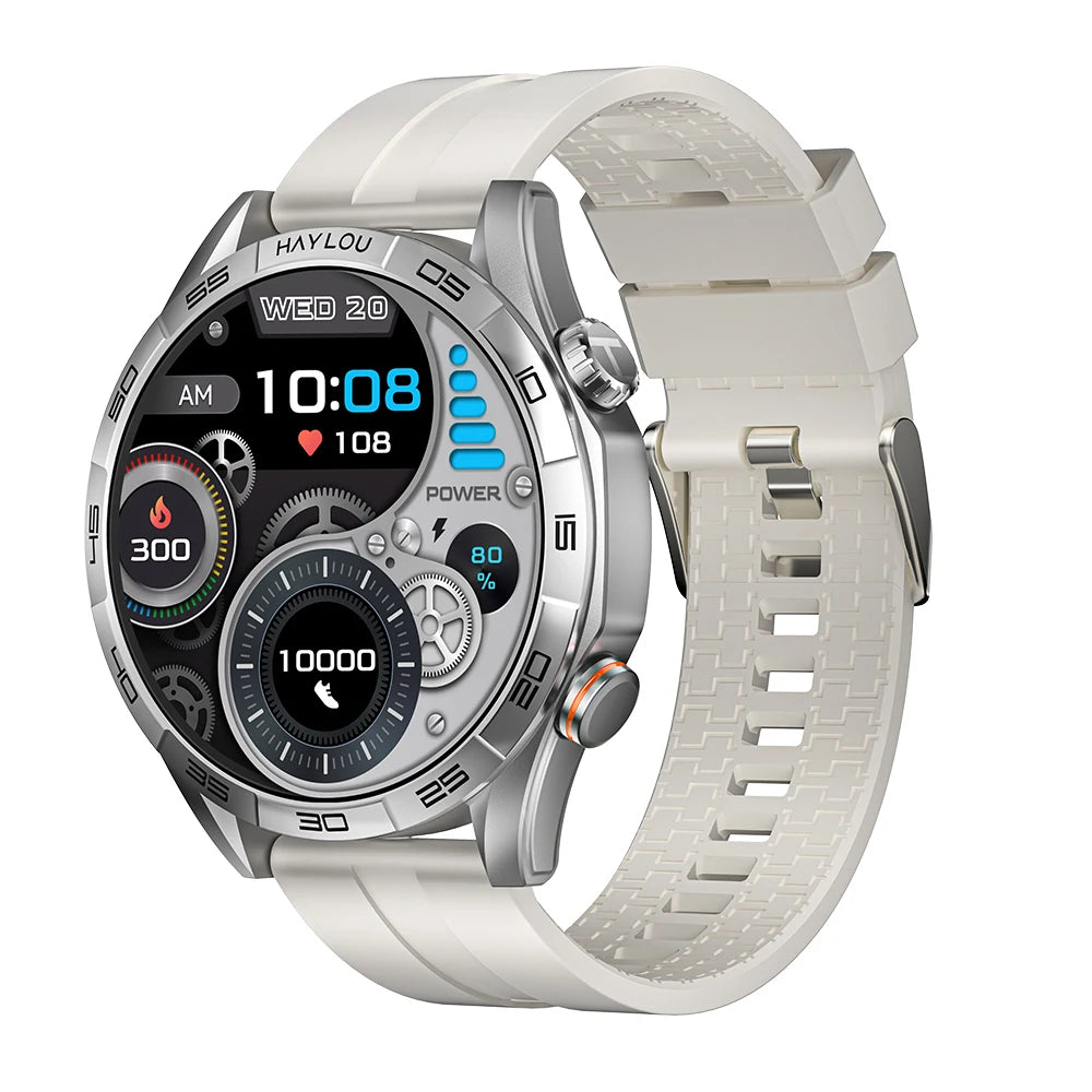 HAYLOU Solar 5 Voice Calling Smartwatch 1.58'' AMOLED Display 60Hz Smart Watch/24H Health Monitoring Sports Smartwatch for Men