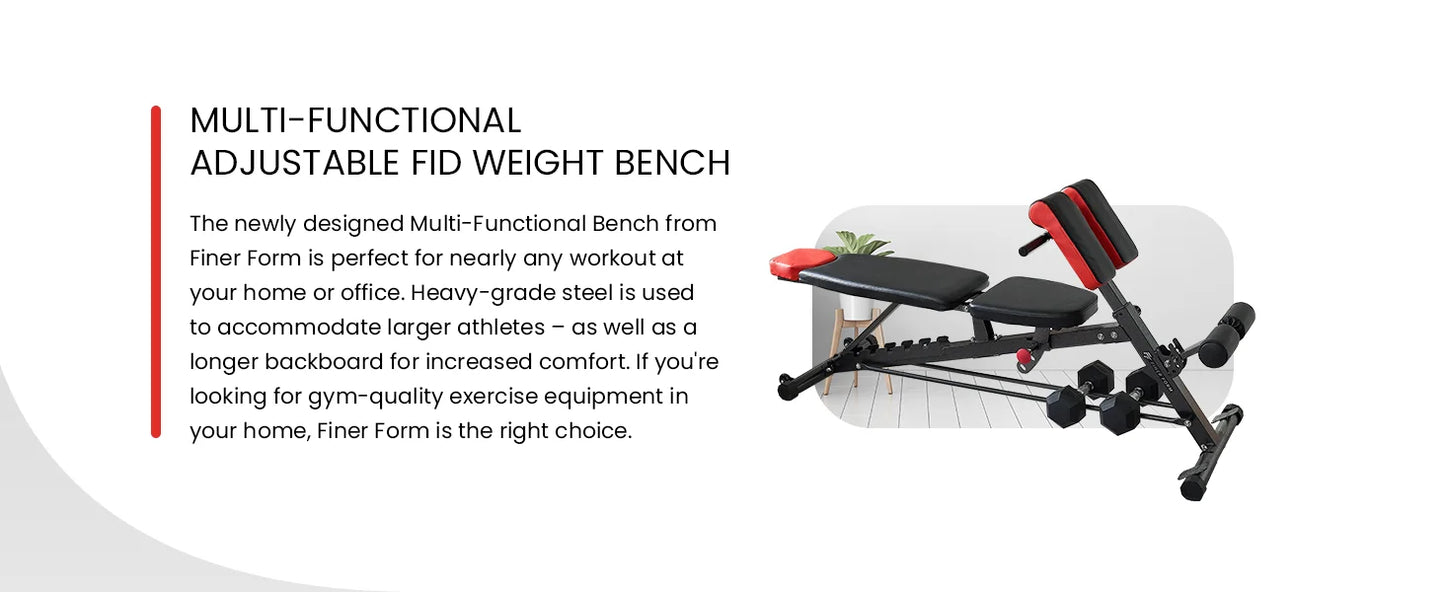 Weight Bench for Full All-in-One Body Workout Hyper Back Extension/Roman Chair Adjustable Ab Sit up Bench Yoga Fitness Equipment