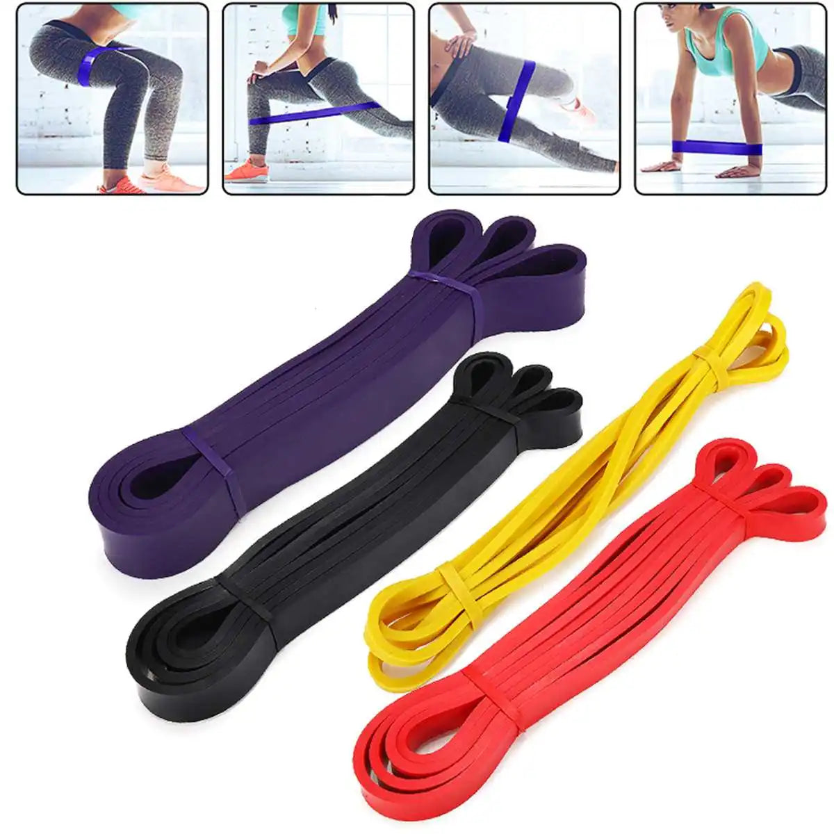Portable Fitness Resistance Bands/Pilates Pull Band Gym Workout Band