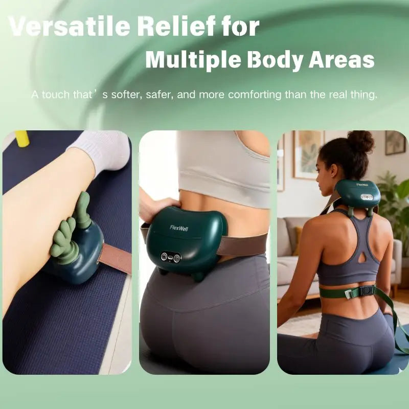 Shoulder and neck massager massage knead/and apply heat to muscles to relieve muscle soreness