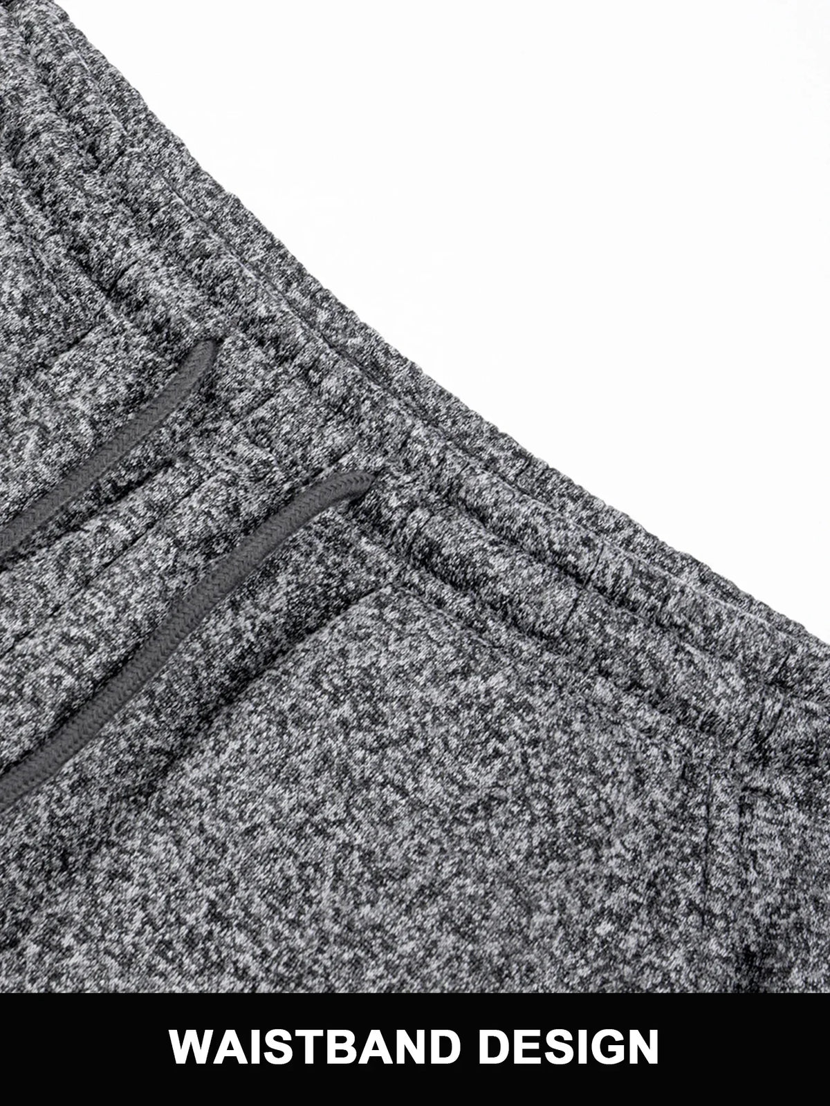 2Pcs In Set Men Fleece Lined Jogger Sweatpants Thick Warm Elastic Waist/Drawstring Tapered Pants Casual Athletic Winter Wear