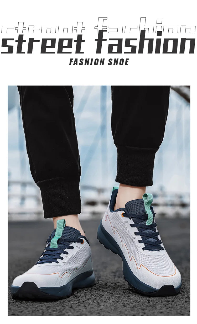 Wide Toe Running Shoes 4E Dynamic Thick Outdoor Fitness Men's Shoes/Foot Cross-Border Shoes Comfortable Breathable