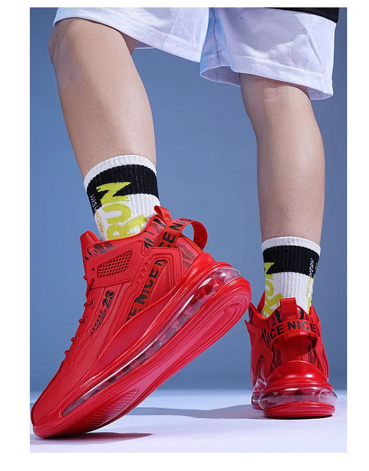 Men's Running Shoes Casual Sneakers New Spring Anti-shock/Air Cushion Sport Shoes Thick Bottom Anti-slip Running Shoes