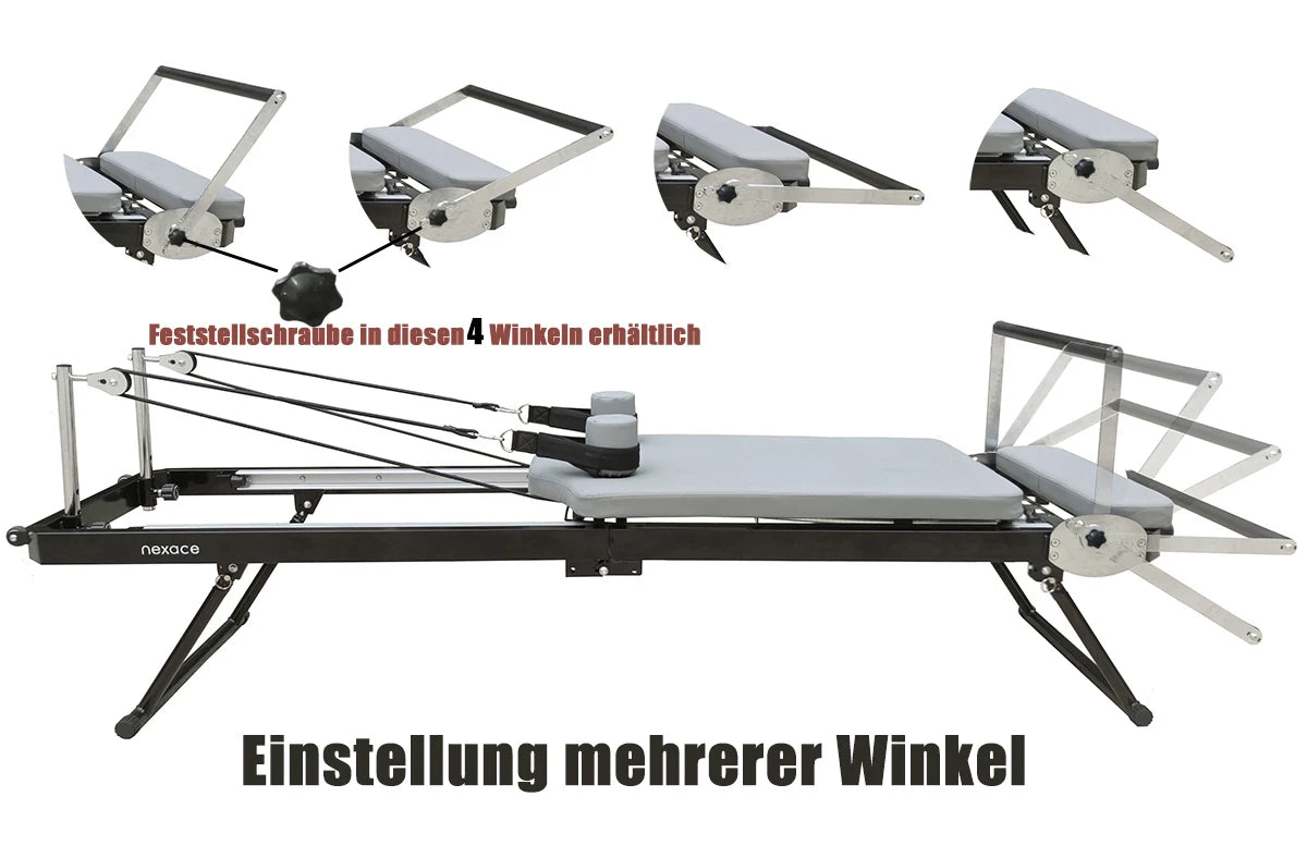 Pilates Reformer Machine with Tower for Home/Foldable Pilates Equipment