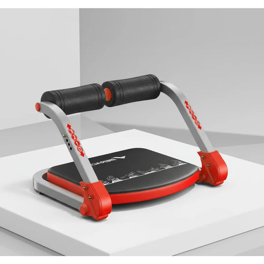 3-Level Adjustable Ab Machine, Auto-Rebound Core Trainer for Home Gym/Full Body Workout Equipment for Beginners & Advanced