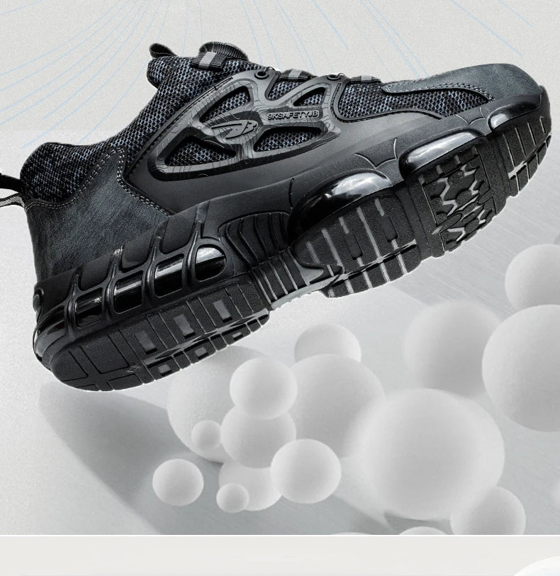 Work Safety Shoes Boots Women Steel Toe Cap Sport Sneakers/Puncture Proof Crash Proof Light Wear Resistant Industrial Shoes