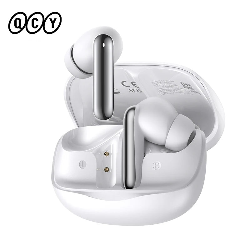 QCY Melobuds N50 ANC Bluetooth 5.4 Wireless Earphones Active Noise Cancellation/6 Mics Clear Call Earbuds Multipoint Connection