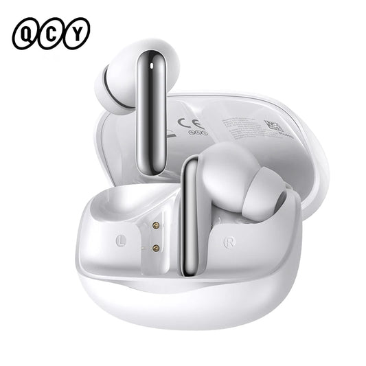 QCY Melobuds N50 ANC Bluetooth 5.4 Wireless Earphones Active Noise Cancellation/6 Mics Clear Call Earbuds Multipoint Connection