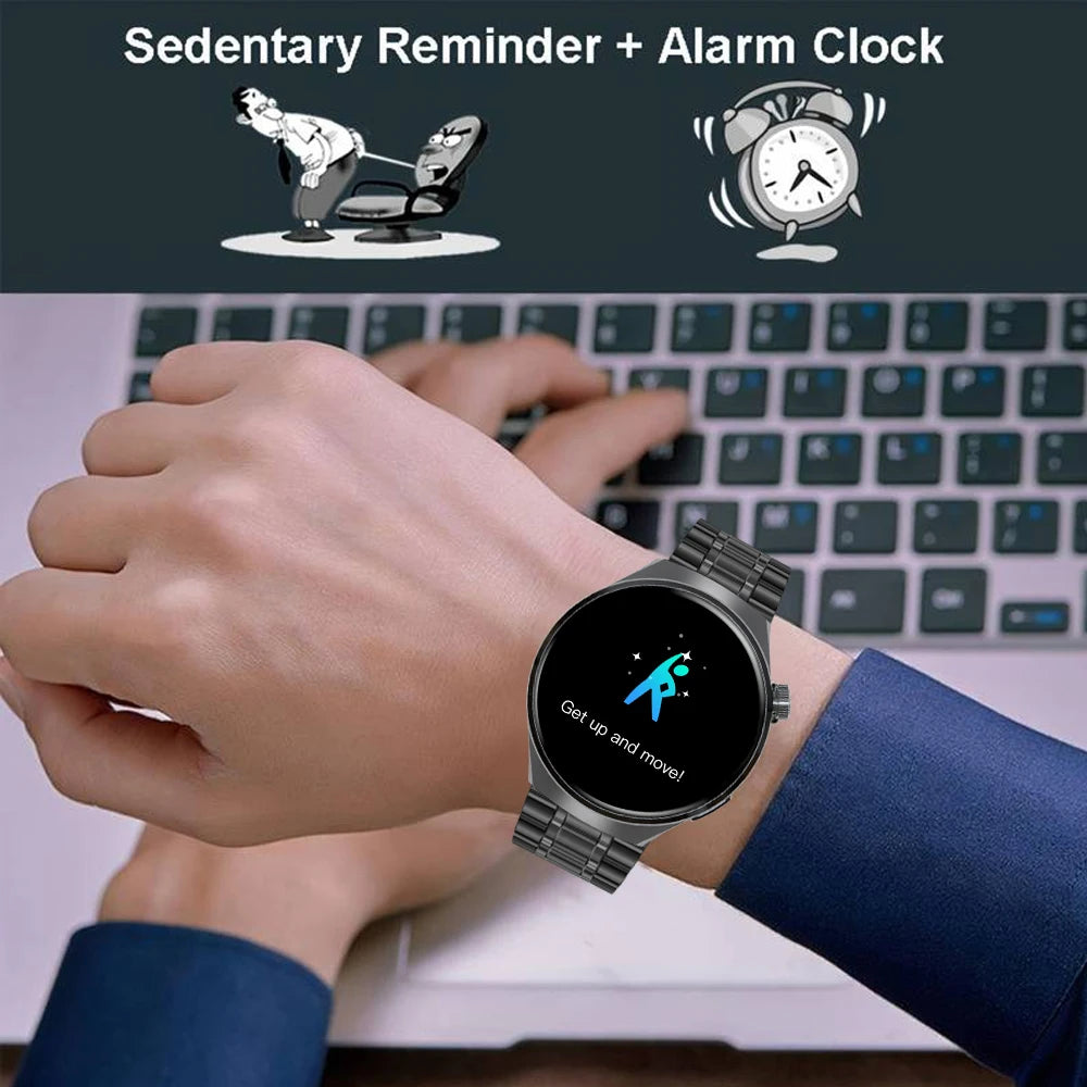 SENBONO Men's Smart Watch Heart Rate Blood Oxygen Monitor/Bluetooth Call Multiple Sport Modes Voice Assistant Smartwatch for Men